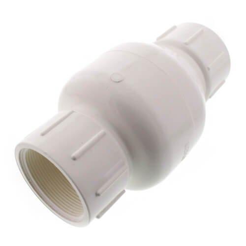 2" PVC In-Line Check Valve w/SS Spring (Threaded)
