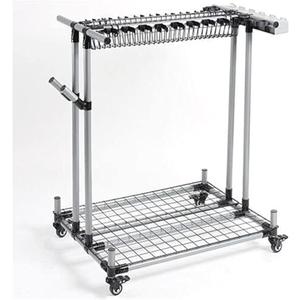 Mop and Broom Holder,Mop Broom Holder, Floor-Standing Garden Tool Wet Mop Storage Rack, Stainless Steel Tool Hanger Storage Rack for Garage, Laundry Room (80x60x99cm, Silver)