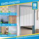 2pcs Tension Curtain Rod 33 to 56 inch No Drilling Spring Tension Rod Adjusting White Curtain Rod No Drilling Non-Slip Expandable Spring Loaded Curtain Tension Rods for Window, Doorway, Closet