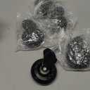 5 Pcs Silent Office Chair PU Rubber Castor with Smooth Rolling, Home Heavy Duty Replacement Casters Set, 11x22mm Furniture and Gaming Chair Wheels for Hardwood Floors, Carpet, Tile, Laminate, Parquet