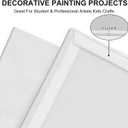 Artkey Canvas Panels 8x8 Inch 12-Pack, 10 oz Primed 100% Cotton White Blank Canvases for Painting, Square Flat Canvas Boards for Oil Acrylics Watercolor & Tempera Paints
