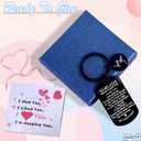 To My Love Anniversary Keychain for her him, Valentines Anniversary Birthday Meaningful Gifts for Boyfriend Girlfriend Husband Wife. Greeting Card Love Keyring for Men Women Lover Soulmate3