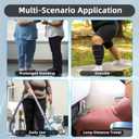 Plus Size Calf Compression Wrap For Severely Swollen Calves With Lymphedema, Big Calf Brace Increases Circulation & Reduces Muscle Swelling for Women and Men (Short, 3XL)