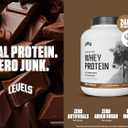 Levels Grass Fed Whey Protein Powder, No Artificials, 24G of Protein, Double Chocolate, 5LB (5 Pound (Pack of 1))