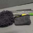 62'' Car Wash Brush with Long Handle Car Wash Mop Mitt Chenille Car Cleaning Kits Windshield Window Squeegee Car Duster Microfiber Towel Gloves for Cars RV SUV Truck 11PCS