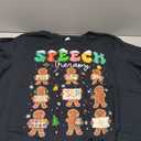 Speech Therapy Christmas SLP Therapy Cookies Gingerbread T-Shirt. Size 4x