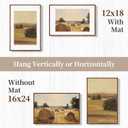 16 x 24 Picture Frame, Display Pictures 12 x 18 with Mat or 16 x 24 Without
