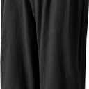 Kids Renaissance Ankle Banded Pirate Pants Medieval Viking Lace Up Tapered Trousers Halloween Costume (Black, XL)