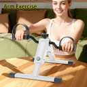 MOMODA Under Desk Bike Pedal Exerciser with LCD Display Portable Mini Exercise Bike for Arm and Leg