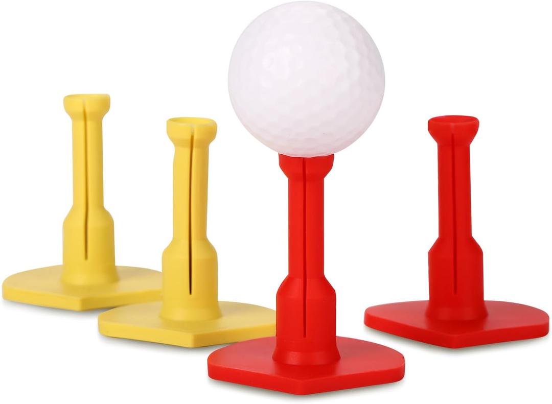 3 x Premium Rubber Golf Tees for Hitting Mats, Unbreakable Golf Mats Tee for Driving Range, Excellent Durability and Stability Opening Rubber tees, Golf Accessories, Golf Gift