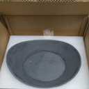 Concrete Fruit Bowl for Kitchen Counter  Large Decorative Bowls for Kitchen Decor, Dining Table, and Home Decor, Modern Centerpiece for Keys, Fruit, Candy, or Table Decor (Black, 10.6")