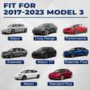 Spoiler Fit for 2017-2023 Tesla Model 3 | Carbon Fiber OEM-Style Rear Wing | Easy Drill-Free Installation