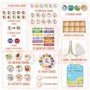 Mondily Interactive Calendar for Kids Ages 3+, Wooden Toddler Calendar, Teaching Seasons, Years, Months, Days of Week, Daily Activity Calendars for Kid Preschool & Homeschool (10 x 14 inches)
