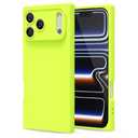 LoeoeL for iPhone 17 Pro Max Case Silicone, Rectangle Edge Cute Y2k Phone Case for Women Girl, Thin Protective Aesthetic Girly Design Soft Rubber with Camera Cover, Neon Green