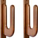 TESLYAR Surfboard Wall Mount  Wooden Surfboard Rack for Wall Storage  Solid Wood Hooks for Surfboard, Snowboard, Paddle Board & Wakeboard  Classic Style