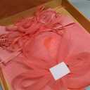 dressfan Wide Brim Fascinator Derby Hats for Women,20s Detachable Flower Hat with Headband for Derby Church Wedding Tea Party (Pink)