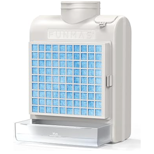 3-in-1 Indoor Dryer Vent, Stainless Steel Screen Filter, Polyester Filter and Water Drawer System, Upgrade Safety Vent Flap, with 4 Pieces Polyester Filters, For Electric Clothes Dryers