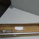 Room/Dividers/Now Adjustable Ceiling Mounted Curtain Rod - Heavy Duty 36-56 Inches Extendable Rods for Walls, Ceilings, Windows and Room Partitions - Silver