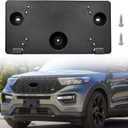 Front License Plate Frame Compatible with Ford Explorer 2020-2024, Front Bumper License Plate Tag Holder Mounting Bracket, OE Replace# LB5Z17A385AA, FO1068182