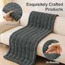 hyha Couch Covers for Dogs Washable, Non Slip Plush Dog Sofa Protectors, Fuzzy Pet Couch Covers for 3 Cushion Sofa Pet Friendly (Dark Grey, 27.6" x 47")