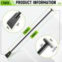 Tamping and Digging Bar Heavy Duty Steel Spud Bars Post Hole Digger Tamping Bar(Shovel Shape,Black,48 Inch)