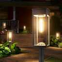 8 Pack Bright Solar Pathway Lights Outdoor,IP65 Waterproof Auto On/Off Solar Garden Light Path Lights Solar Powered for Outside Yard Path Lawn Walkway Driveway Landscape Lighting Patio Decor (Square Warm White)