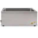 Winco FW-S500 Commercial Portable Steam Table Food Warmer 120V 1200W,Stainless Steel,Large