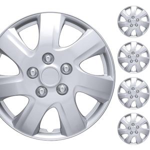 BDK Hubcaps Wheel Covers For (2006-2014) Toyota Camry 16 Inch Hubcaps Set Of 4, Snap-on Direct OEM Replacement For Toyota Camry Hubcaps 16 Inch Wheel Covers Impact-Resistant High Durability