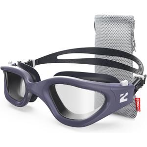 ZIONOR Swim Goggles, G1 SE Swimming Goggles Anti-Fog for Adult Men Women, One Size (Purple)