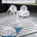 2 x AMOAMI Dish Drying Mat,Heat-resistant,Easy Clean,Silicone Dish Drying Mats for kitchen Counter,Kitchen Gadgets Kitchen Accessories Kitchen Small Appliances (12" x 16", GREY) (Gray)