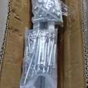 36 Ft V-Track Galvanized Inverted V Track with Hammer Drive in Anchors for Sliding Rolling Chain Rack Driveway Gate, Heavy Duty Sliding Driveway Gate Track