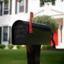 Architectural MAILBOXES Ironside Large Capacity Galvanized Steel black, Post-Mount Mailbox, MB801BAM, Metal, Black