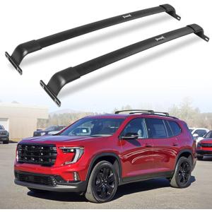 Fit for 2024 2025 2026 GMC Acadia Roof Rack Cross Bar 220lbs Crossbars Cargo Bars Luggage Carrier Rooftop Accessories (with Side Roof Rails)