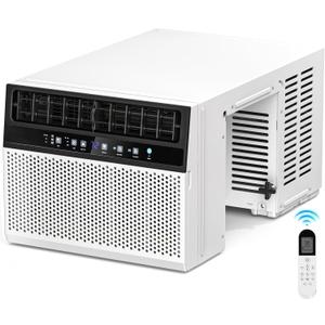 Antarctic Star 10,000 BTU U-Shaped Window Air Conditioner Unit Cools up to 450 Sq.Ft. with 6 Modes 24H Timer, Ultra Quiet Window AC Units with Full Window View, Energy Saving, Easy to Install, White