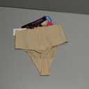 Maidenform womens Tame Your Tummy Lace Thong Panties, Firm Control Shapewear Thong, Cool Comfort (Small, Transparent/Nude Lace)