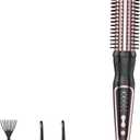 Thermal Brush, Heated Round Brush & Curling Iron with Ceramic Ionic Technology, Hair Tools for Volumizing & Styling, Travel-Friendly Hot Comb with Adjustable TemperatureRose Gold 1.25 inch