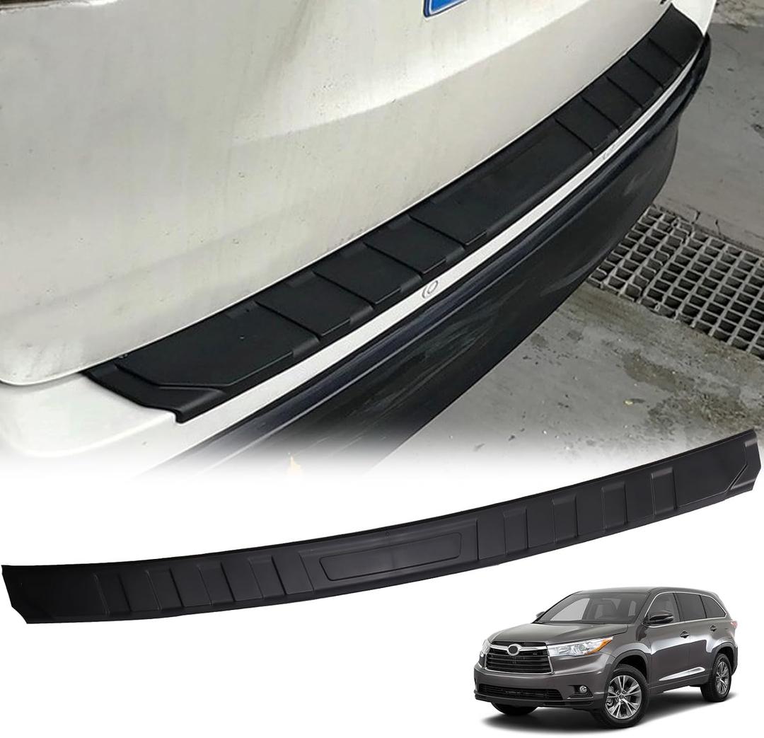 Rear Bumper Protector for Toyota Highlander 2015 2016 2017 2018 2019 2020 PP Material Trunk Outside Door Sill Protector Cover