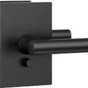 Amerdeco 10 Pack Matte Black Privacy Interior Door Handles