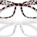 Gaoye Stylish Blue Light Glasses for Woman - Computer Glasses 99% Blue Light Blocking - Lightweight TR90 Frames - 2 pack