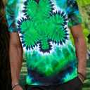 MAIHUN Mens St Patricks Day Shirts St Paddys Four Leaf Clover Shirt Shamrock Irish Holiday Tshirt (Green, L)