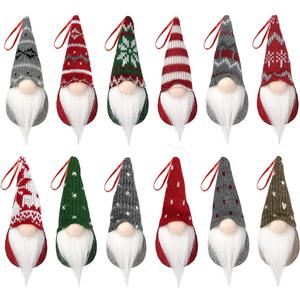 Jofan 12 Pack Christmas Ornaments Hanging Christmas Gnomes for Christmas Tree Decorations Home Christmas Decor
