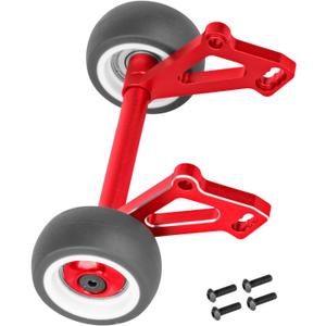 Aluminum Wheelie Bar Set Upgrades Part for 1/8 Kraton 6S V6,Alloy Wheelie Bar Hops Up Upgrades Part,Red