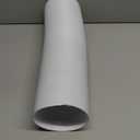 TURBRO Portable Air Conditioner Universal Exhaust Hose - 5 Inch Diameter, 78 Inch Length, Anti-Clockwise Thread (White)