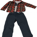 Baby Boy Clothes Suits Toddler Dress Shirt With Bowtie Suspender Pants Outfit Sets Gentleman Wedding 2-3 T