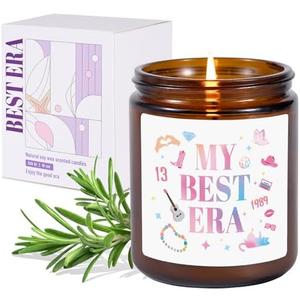 Pack of 2 Vanilla Candles for Home Scented，9oz My Best Era Girl Decorative Soy Candle, Birthday Chirstmas Candles Gifts for Women Sister Girlfriend