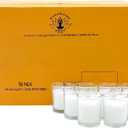 Hosley's 96 Pack of Ivory Unscented Clear Glass Filled Votive Candles