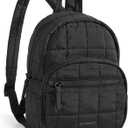 BAGSMART Mini Backpack for Women, Lightweight Small Backpack Purse, Fashion Causal Daypack for Work College, Water Resistant, Black