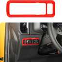 for Bronco Headlight Switch Panel Trim Cover for Bronco/Bronco Sport 2021-Present for Mustang 2024-Present Red Interior Accessories
