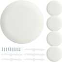 CP3540 Ceiling Cover Plate, Round Electrical Box Cover for 3-1/2" to 4" Holes - 5 Pcs (White)