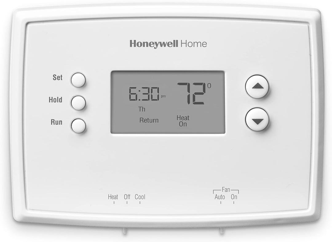 Honeywell Home RTH221B1039 RTH221B Programmable Thermostat, White (3.5H x 4.75W x 1D (in.))